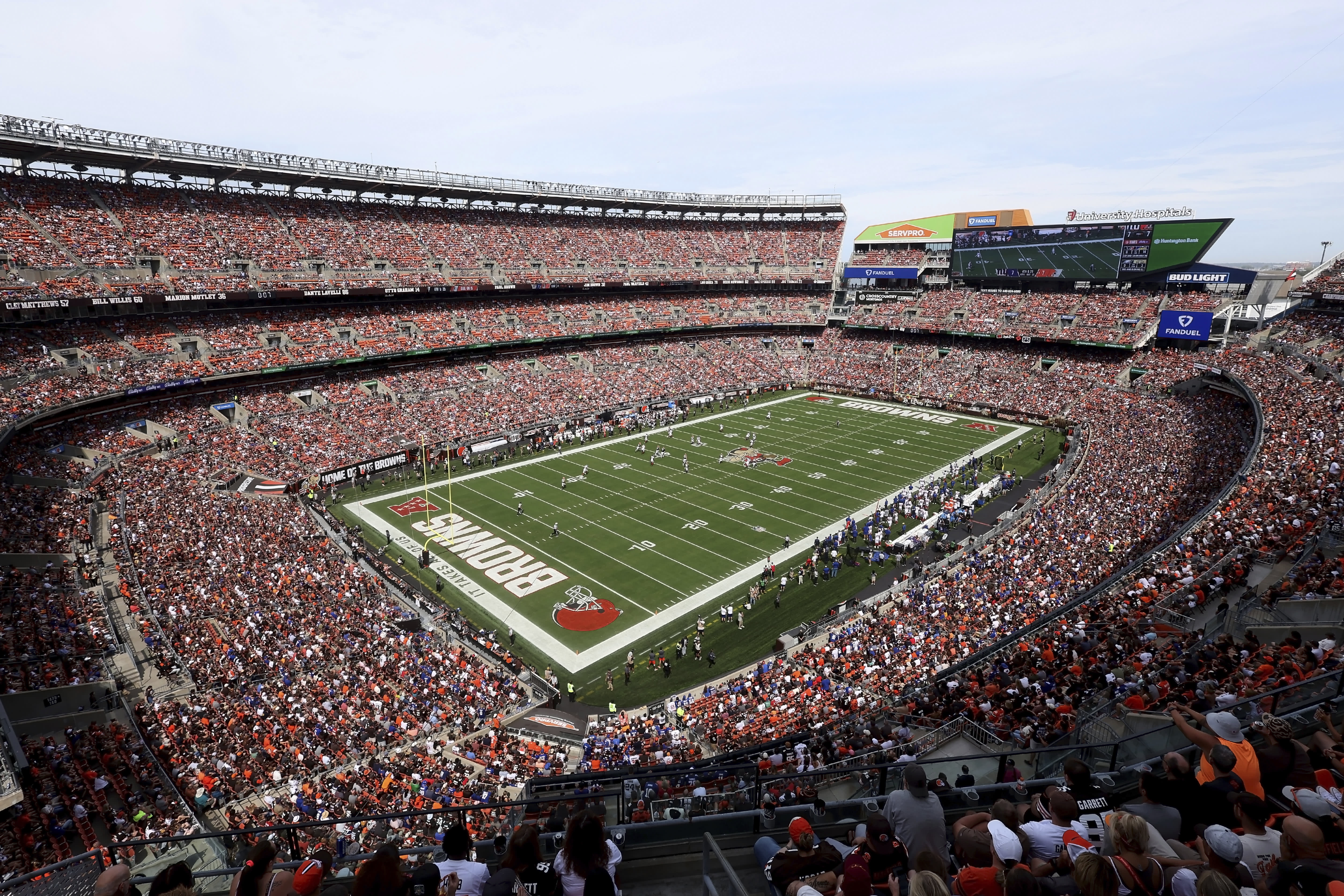 The Browns of the NFL are planning to relocate from their stadium in Cleveland to a dome in the suburbs.