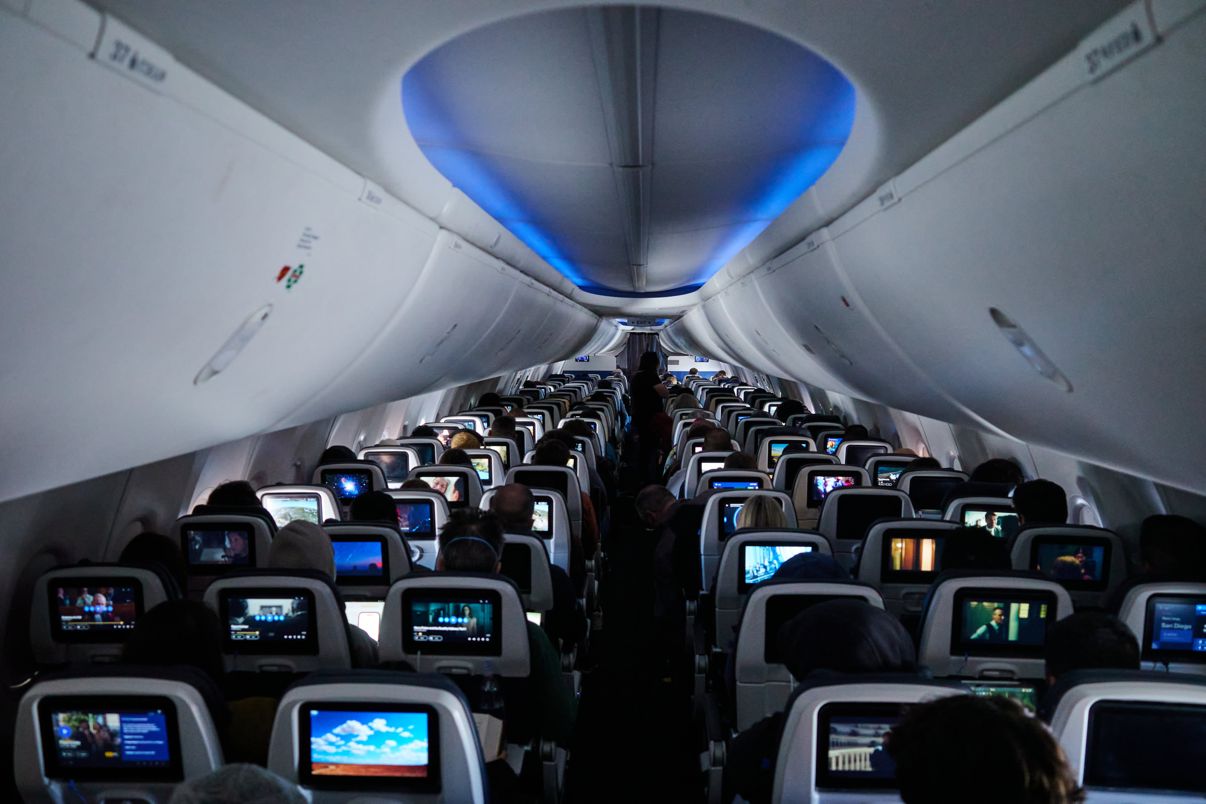 Passengers on United Airlines will now be shown personalized advertisements on their seatback screens.