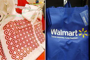 Target experiences a decline in earnings while Walmart reaches new heights, further widening the gap between the two retail giants.
