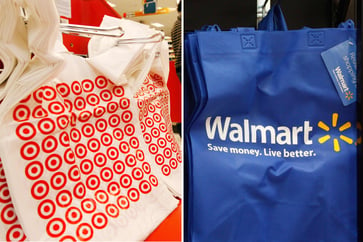 Target experiences a decline in earnings while Walmart reaches new heights, further widening the gap between the two retail giants.