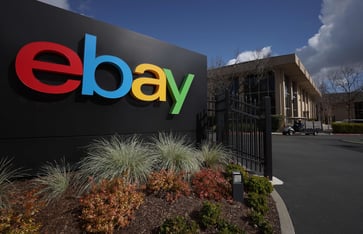 EBay's stock price surges following Meta's decision to permit listings on Facebook Marketplace in both the US and Europe.